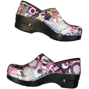 Koi by Sanita Professional Nurse Clogs Women’s EU 35 Colorful Patent Leather